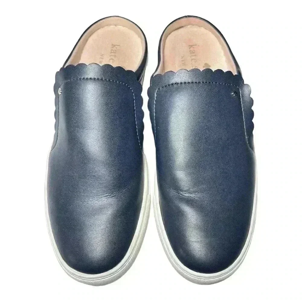 Kate Spade New York Women's Navy and White Casual Mules Size 8.5